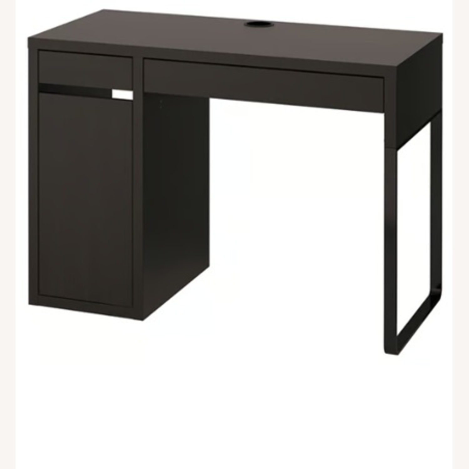 IKEA MICKE Dark Brown Wood Desk - image-4