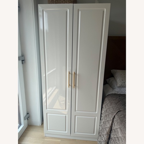 Used Wayfair White Wardrobe Armoire for sale on AptDeco