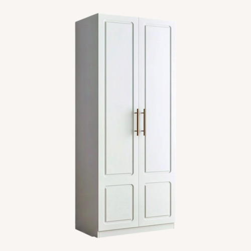 Used Wayfair White Wardrobe Armoire for sale on AptDeco