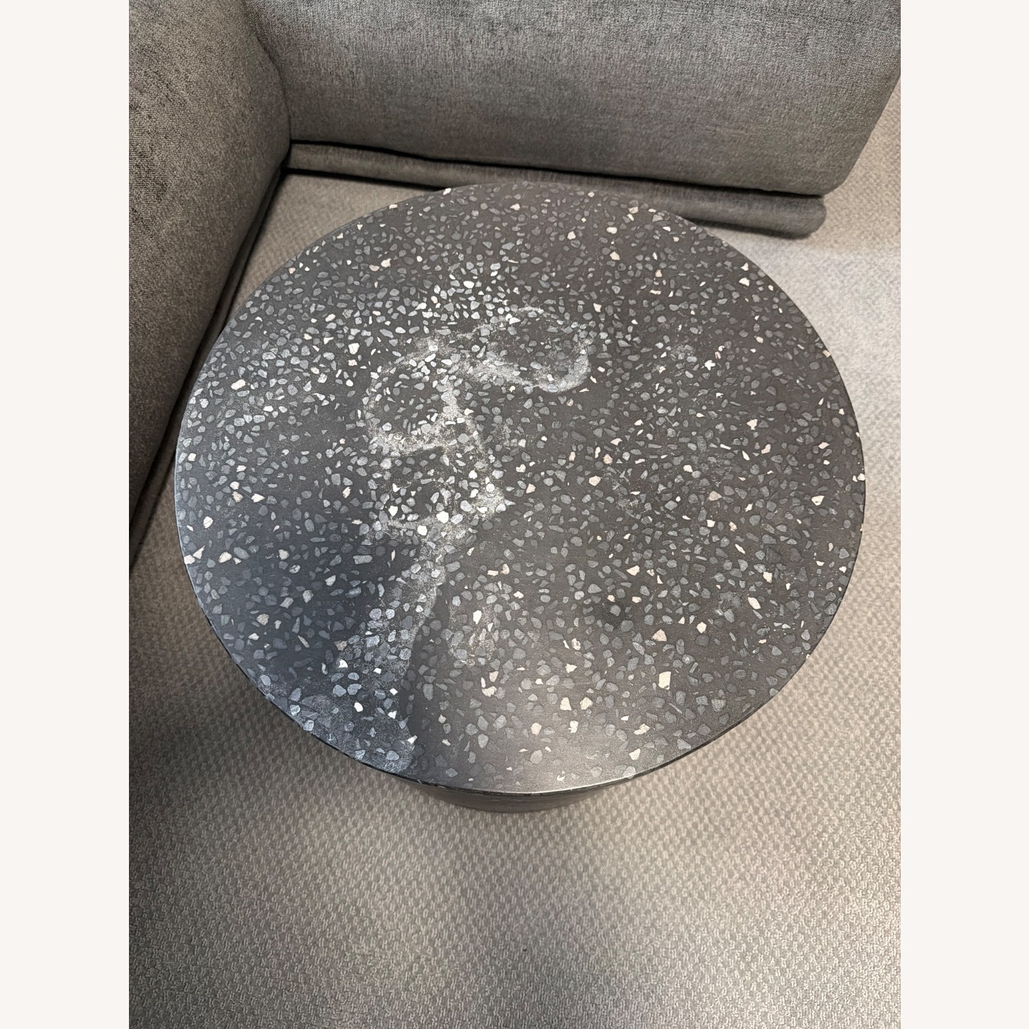 CB2 Terrazzo Black Side Table - image-3