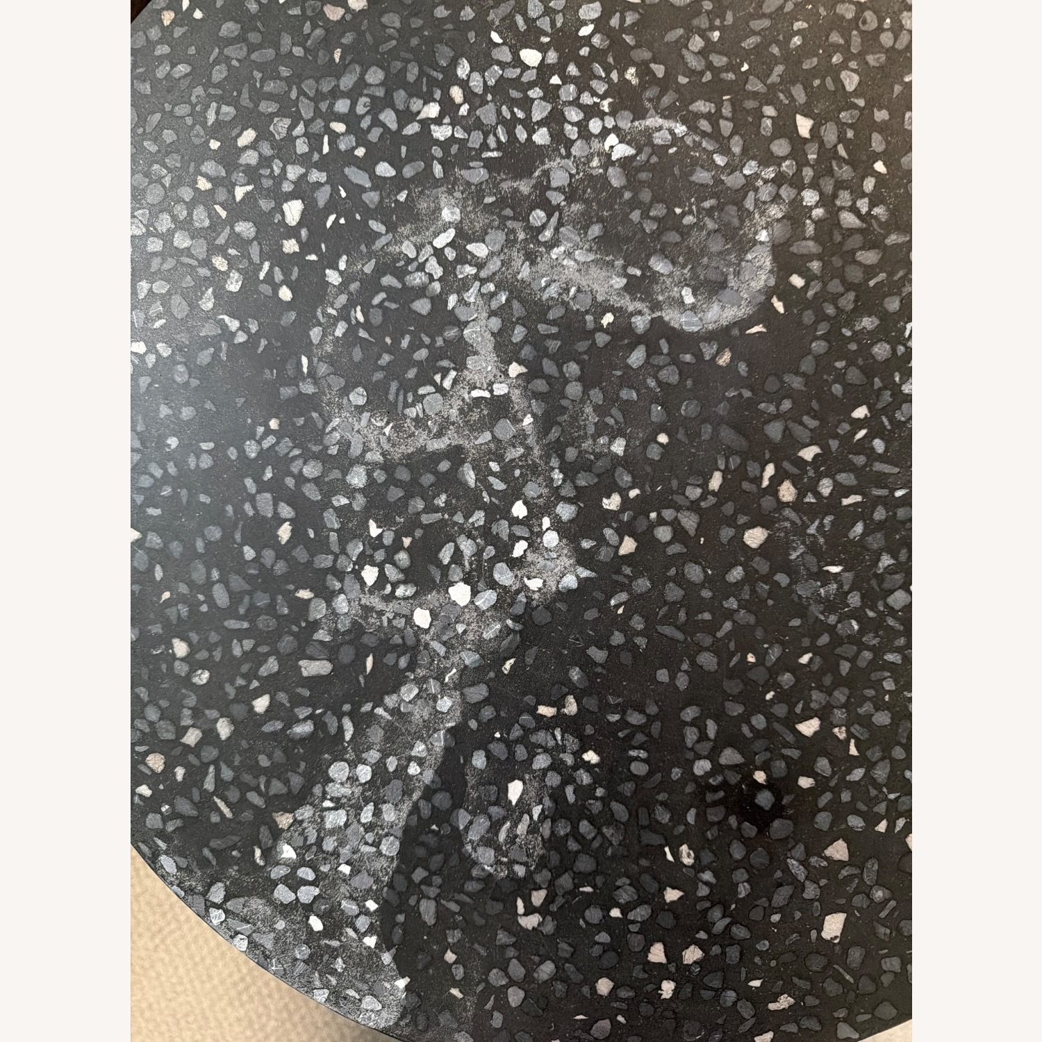 CB2 Terrazzo Black Side Table - image-2