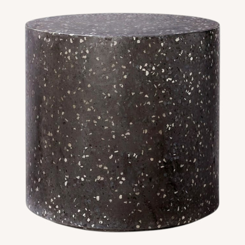 Used CB2 Terrazzo Black Side Table for sale on AptDeco