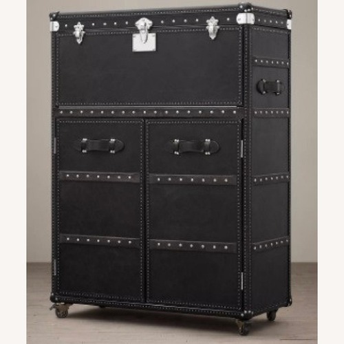 Used Restoration Hardware Mayfair Bar Cart - Old Saddle Black for sale on AptDeco