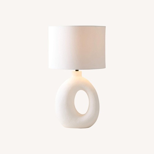 Used CB2 Algarve Ceramic Table Lamp for sale on AptDeco