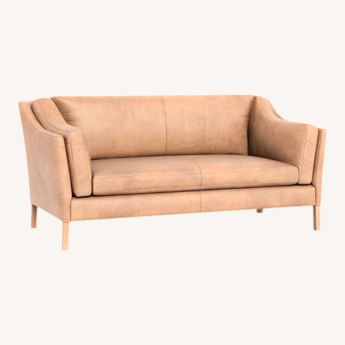 Used Timothy Oulton Light Brown Leather 3 Seater Sofa for sale on AptDeco