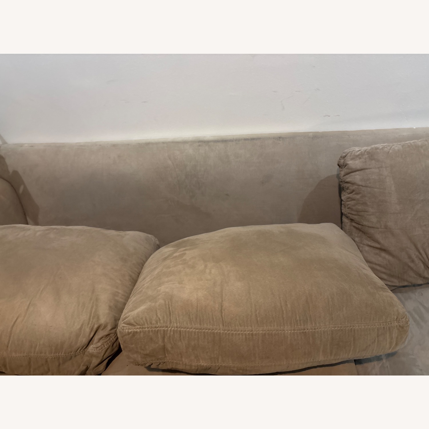Light Brown Polyurethane 2 Piece Sectional - image-6