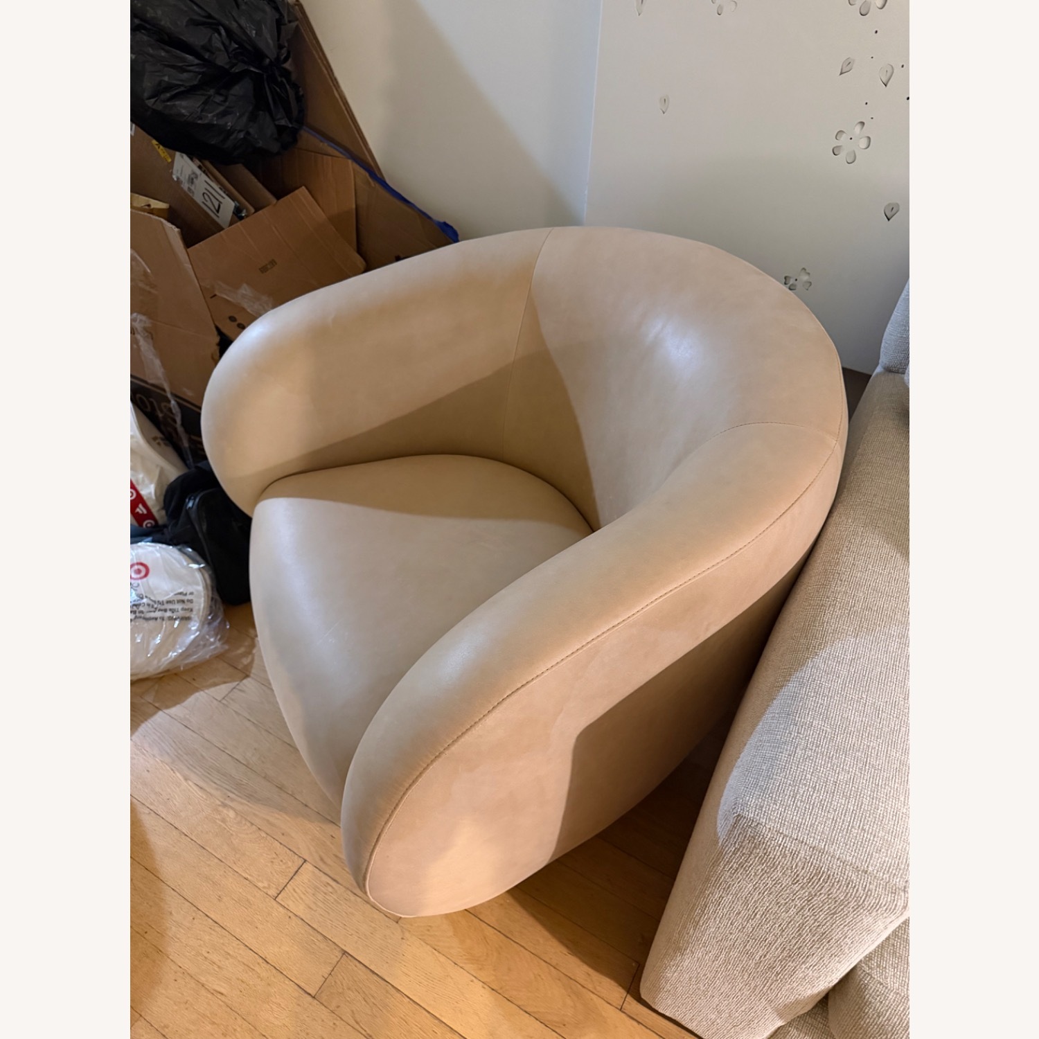 Crate & Barrel Leather Accent Chair - image-2