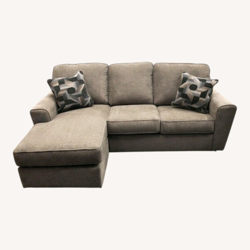 Used New Dark Brown Fabric 3+ Piece Sectional for sale on AptDeco