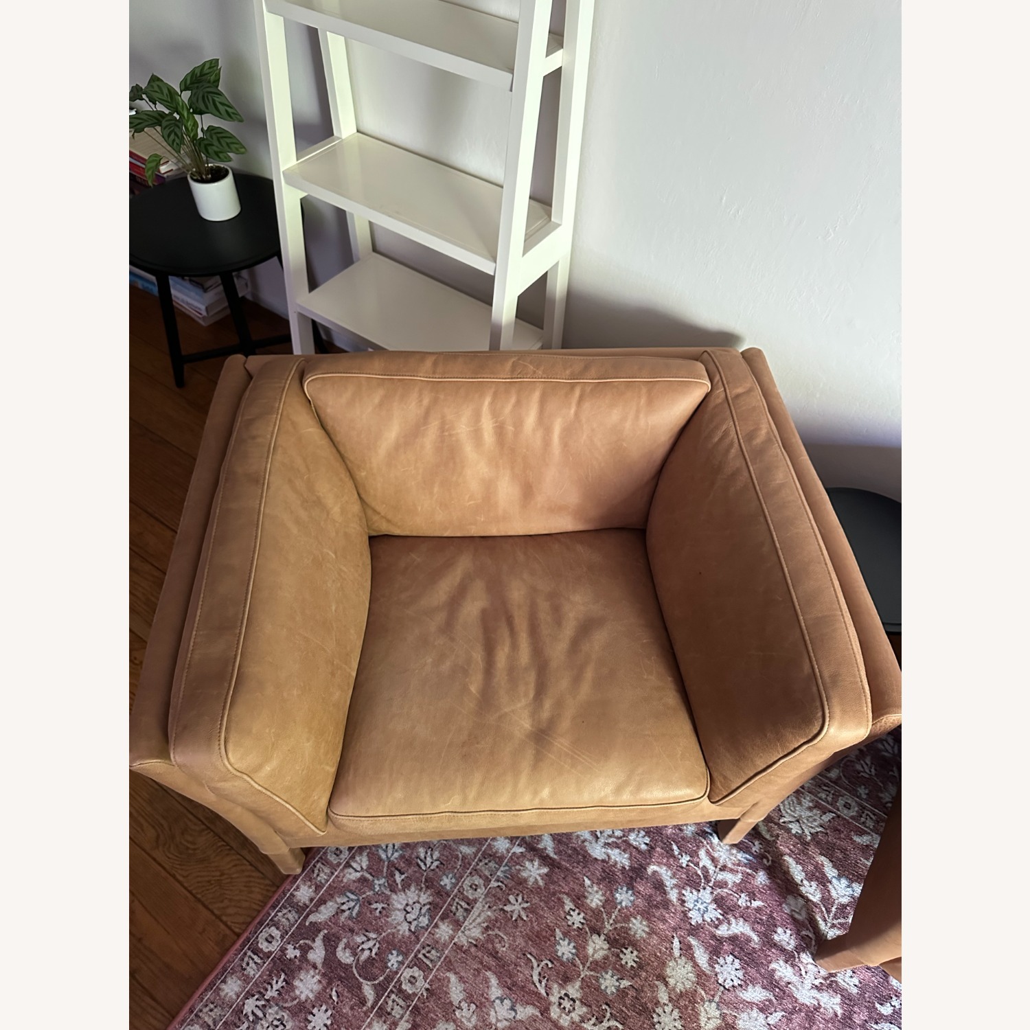 Timothy Oulton Light Brown Leather Armchair - image-2