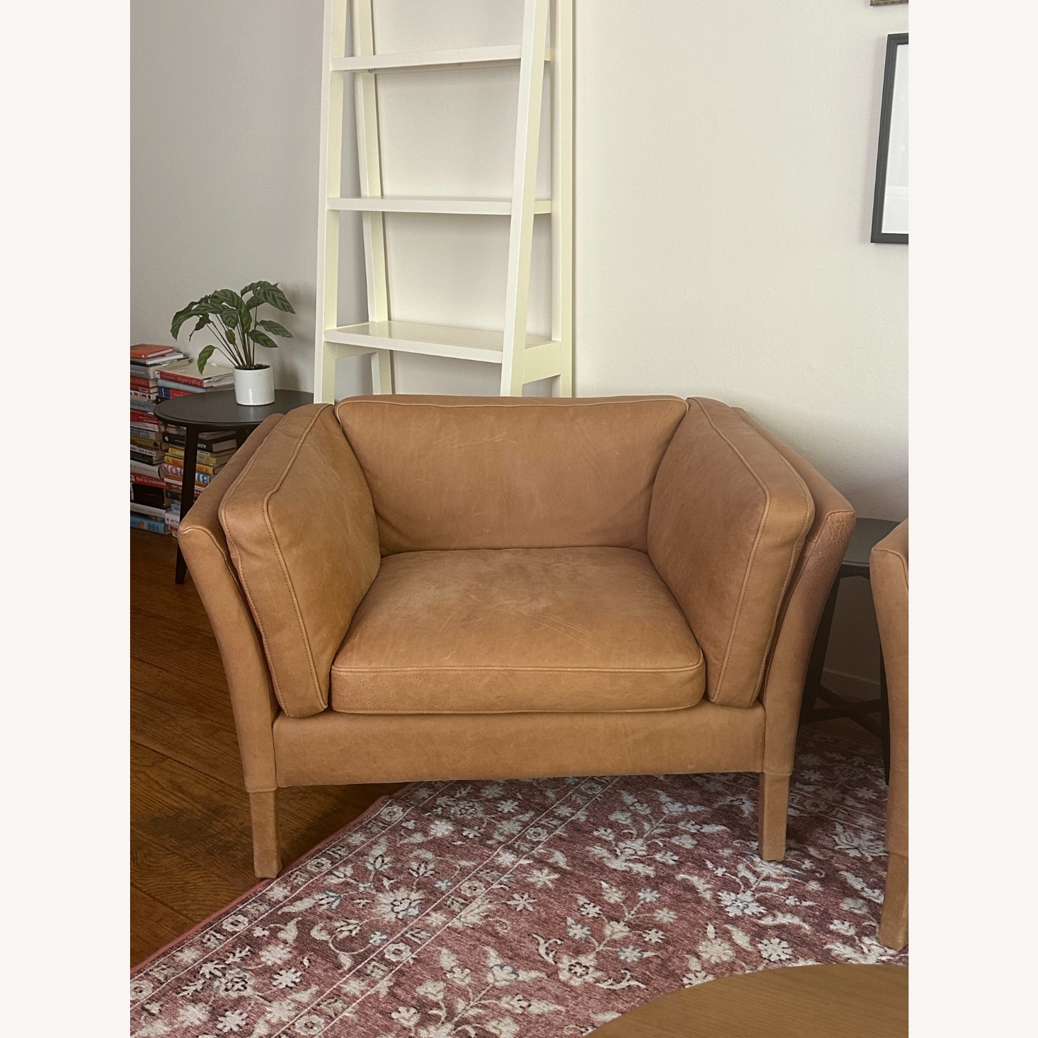 Timothy Oulton Light Brown Leather Armchair - image-1
