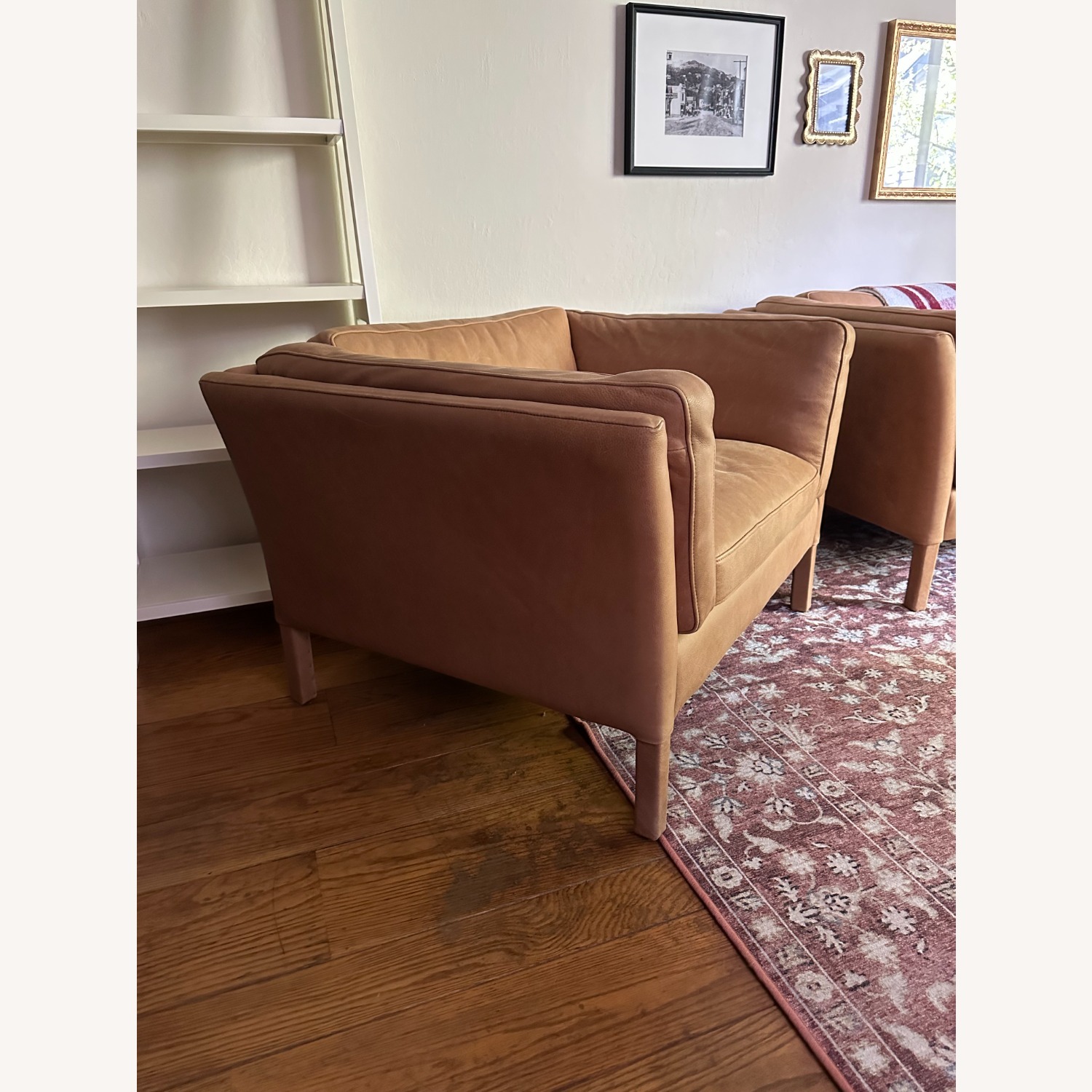 Timothy Oulton Light Brown Leather Armchair - image-3