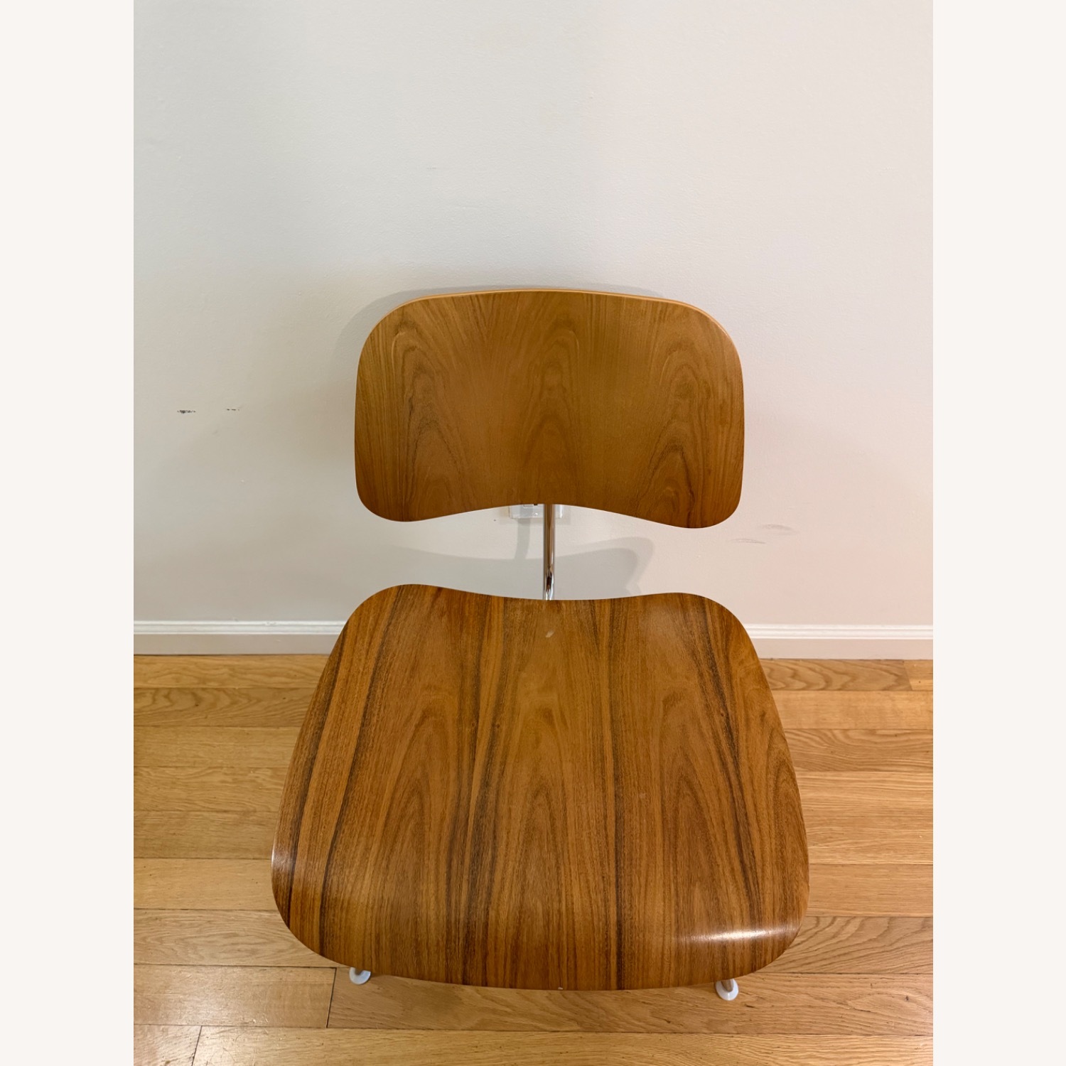 Eames Office Dark Brown Wood Office Chair - image-1