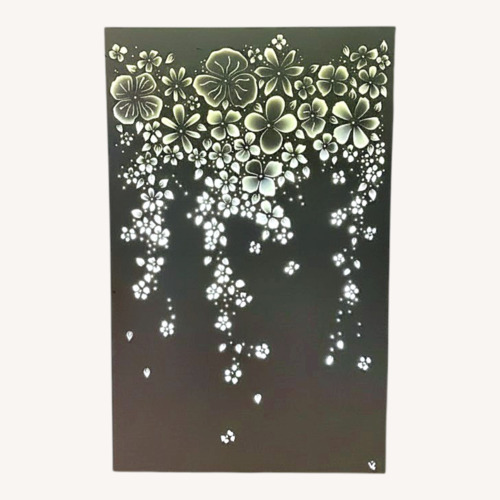 Used Floral Metal Wall Light Fixture for sale on AptDeco