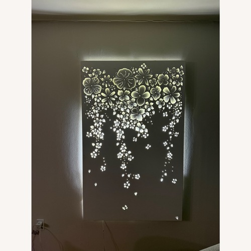 Used Floral Metal Wall Light Fixture for sale on AptDeco