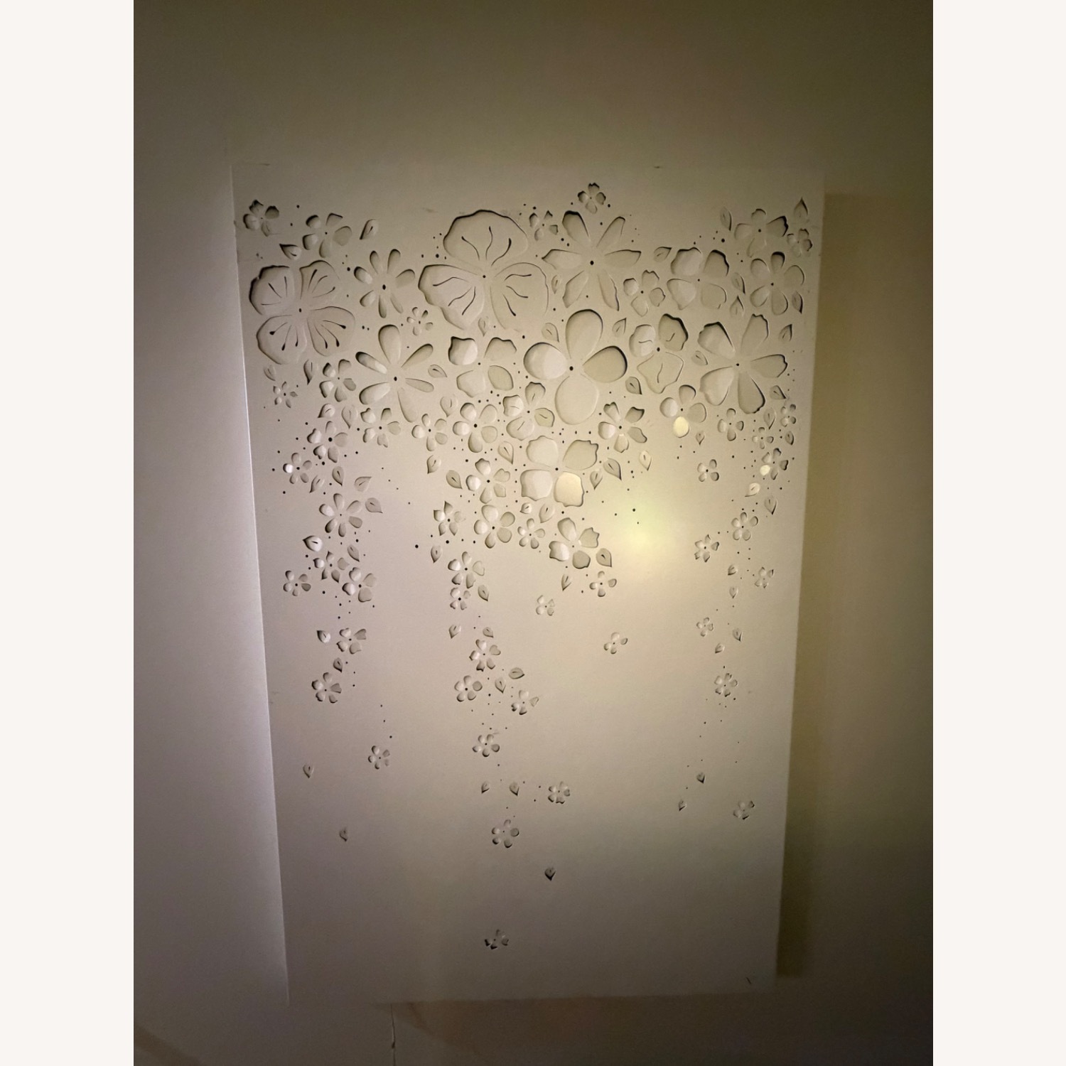 Floral Metal Wall Light Fixture - image-9