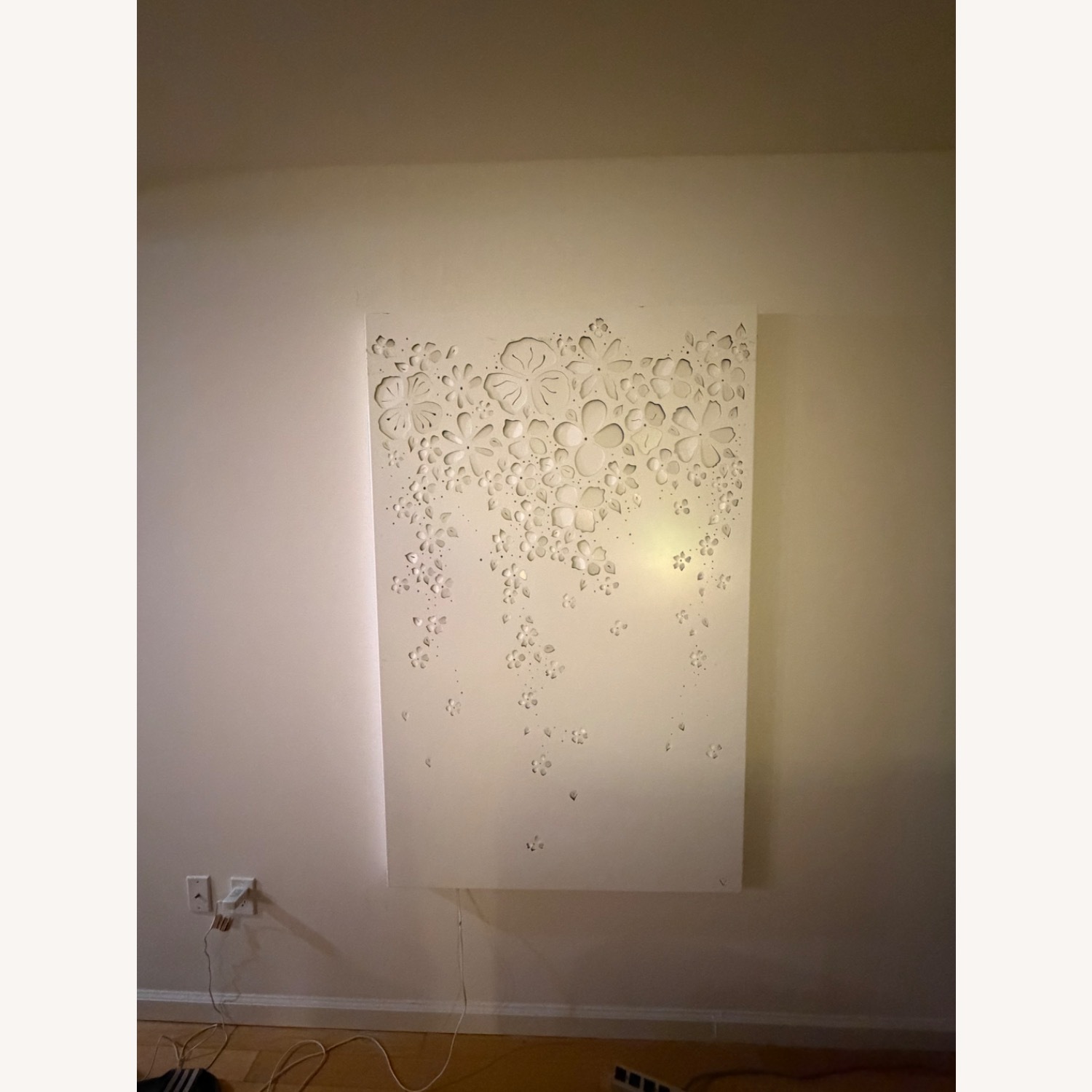 Floral Metal Wall Light Fixture - image-4
