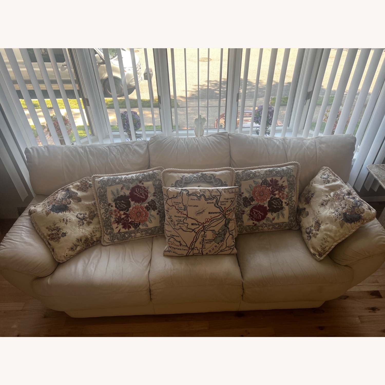 Italian Leather Sofa  - image-3