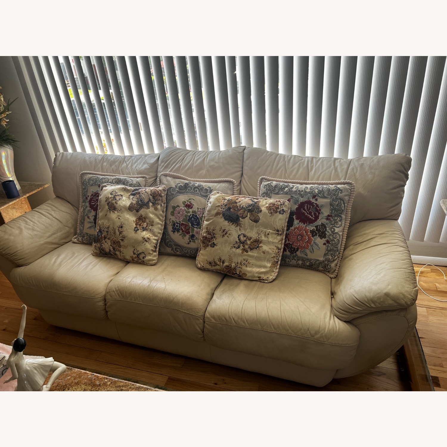Italian Leather Sofa  - image-2