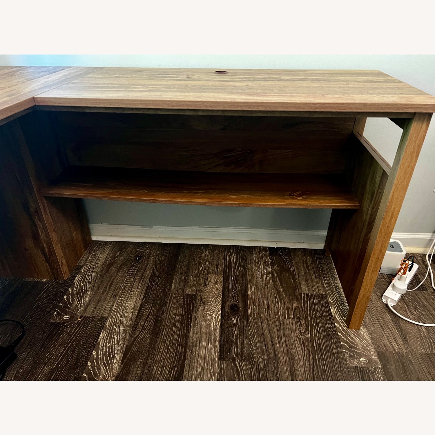 Target Natural Wood Veneer Corner Desk - image-4