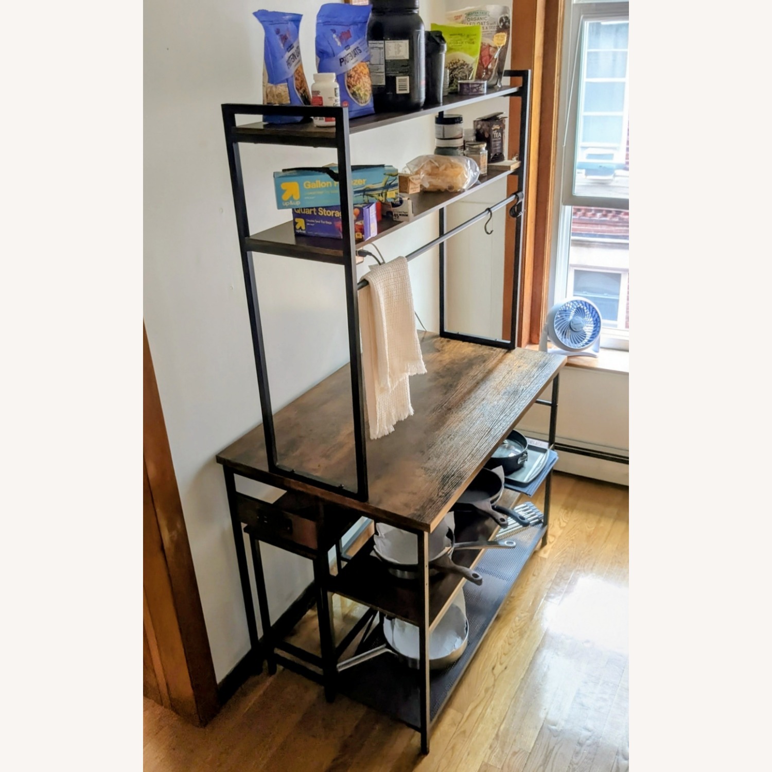 Vintage Kitchen Island with Power Outlets  - image-3