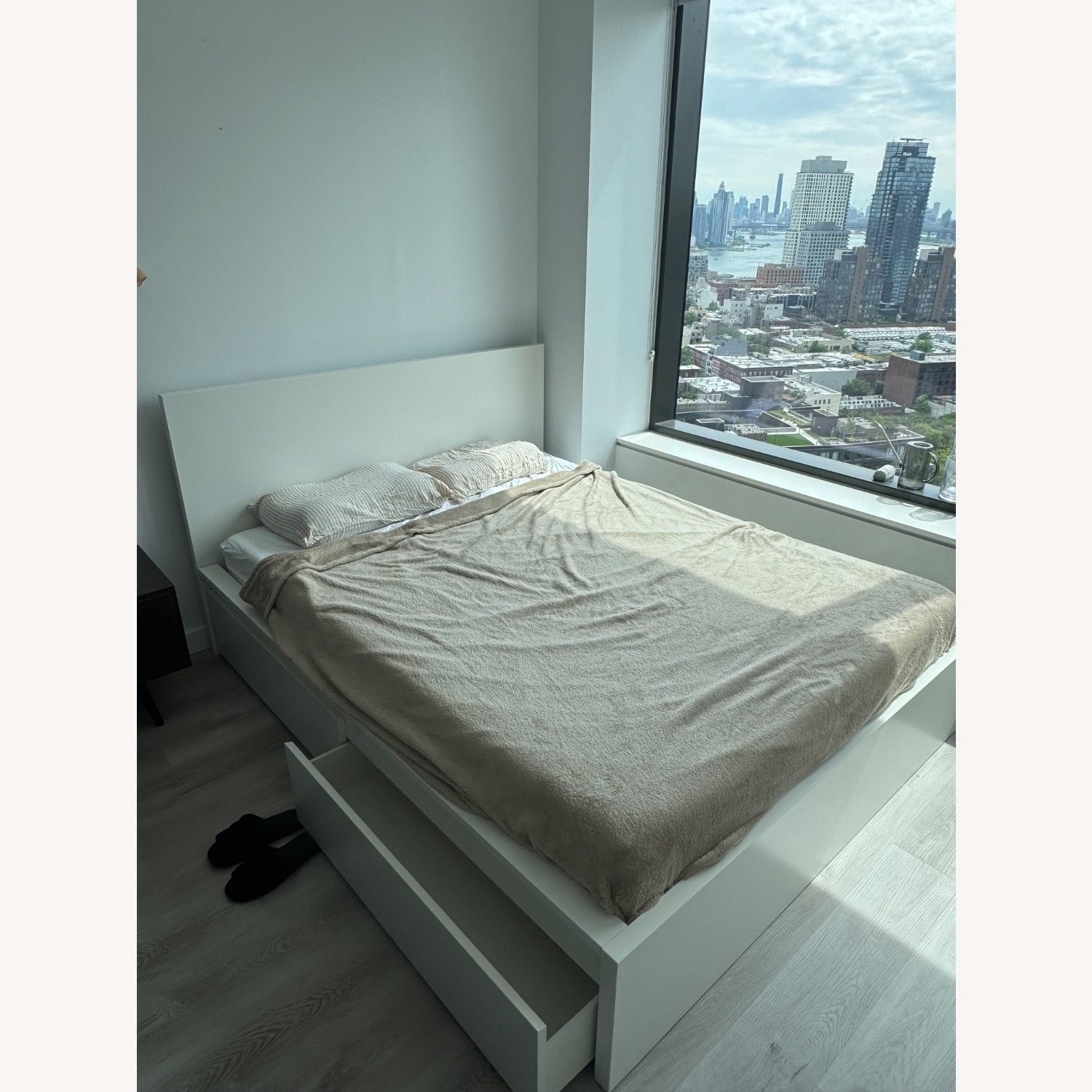 IKEA White Queen Bed - image-3
