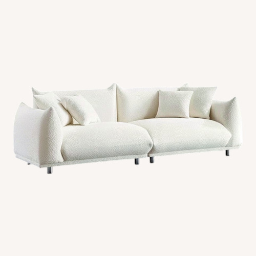 Used Wayfair White 2 Piece Sectional for sale on AptDeco