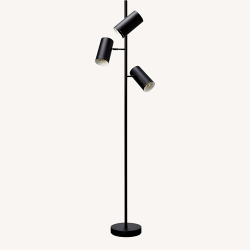 Used CB2 Trio Matte Black Floor Lamp for sale on AptDeco