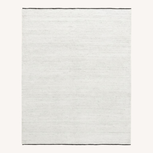 Used CB2 Henry Black and White Wool Area Rug 6'x9' for sale on AptDeco