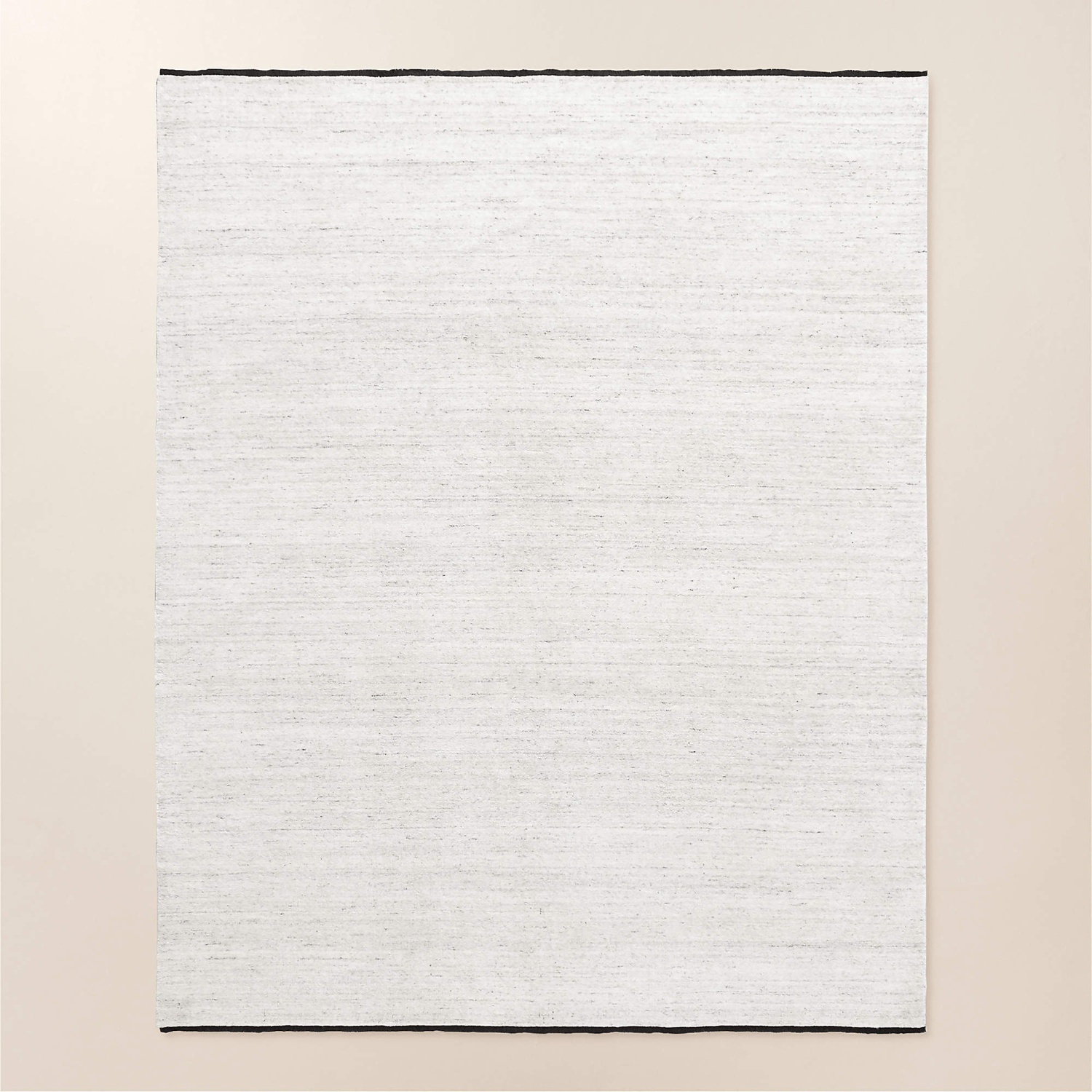 CB2 Henry Black and White Wool Area Rug 6'x9' - image-5