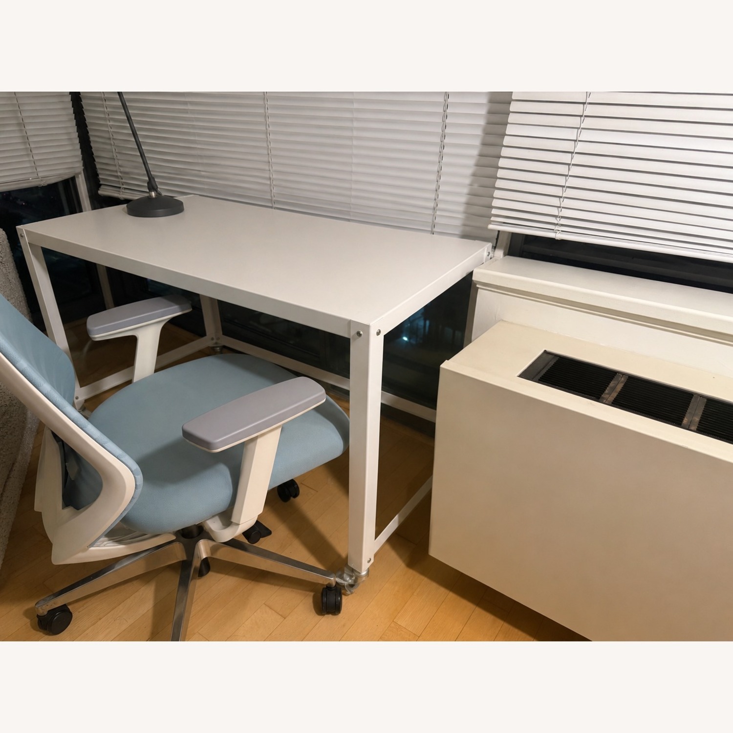 CB2 Go-Cart White Rolling Desk - image-2