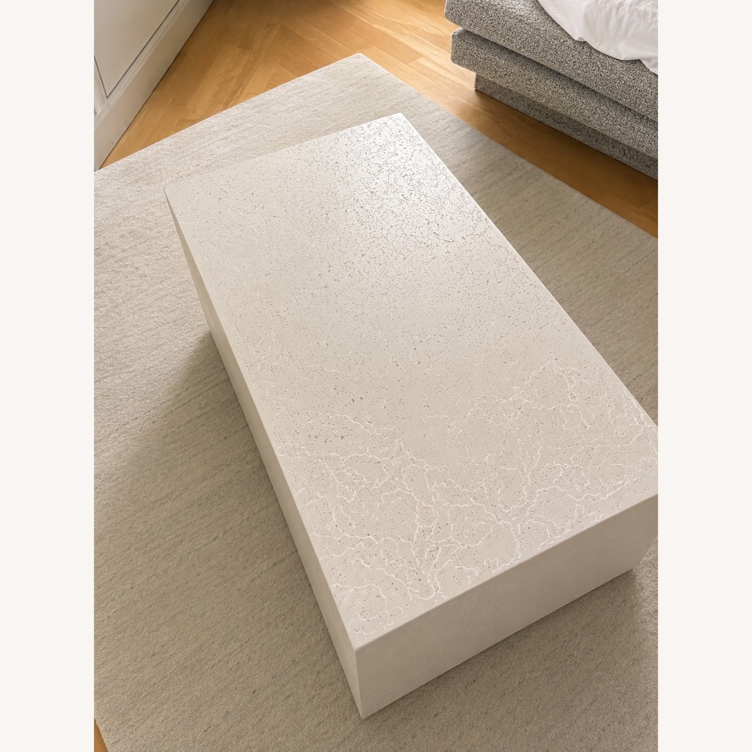 CB2 Ivory 48" Concrete Indoor/Outdoor Coffee Table - image-1