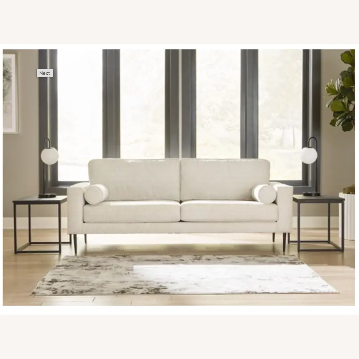 Ashley Furniture Natural Fabric 3+ Seater Sofa - image-2