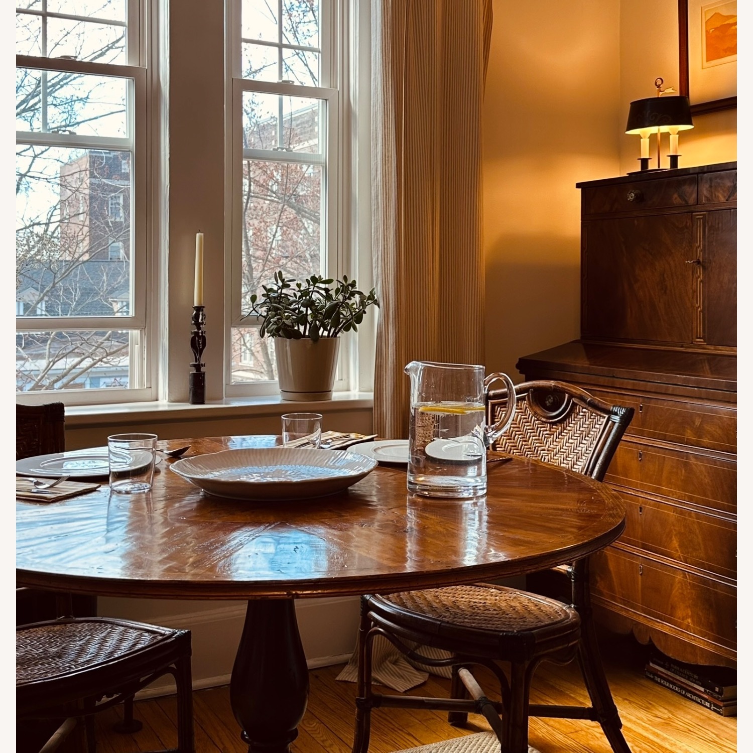 Theodore Alexander Wood Dining Table - image-1