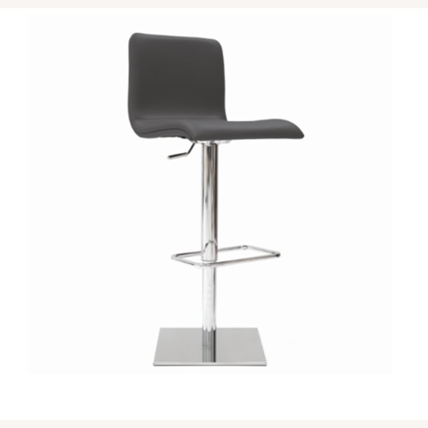 Cantoni Toro Light Gray Leather Stool - image-8