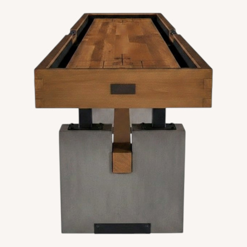 Used Barrington 12ft Urban Shuffleboard Table, Solid Wood Playfield, 8 Pucks for sale on AptDeco