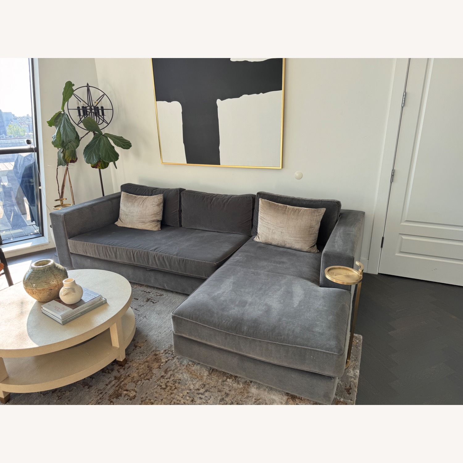Restoration Hardware Raku Dark Gray Area Rug 8' x 10' - image-2