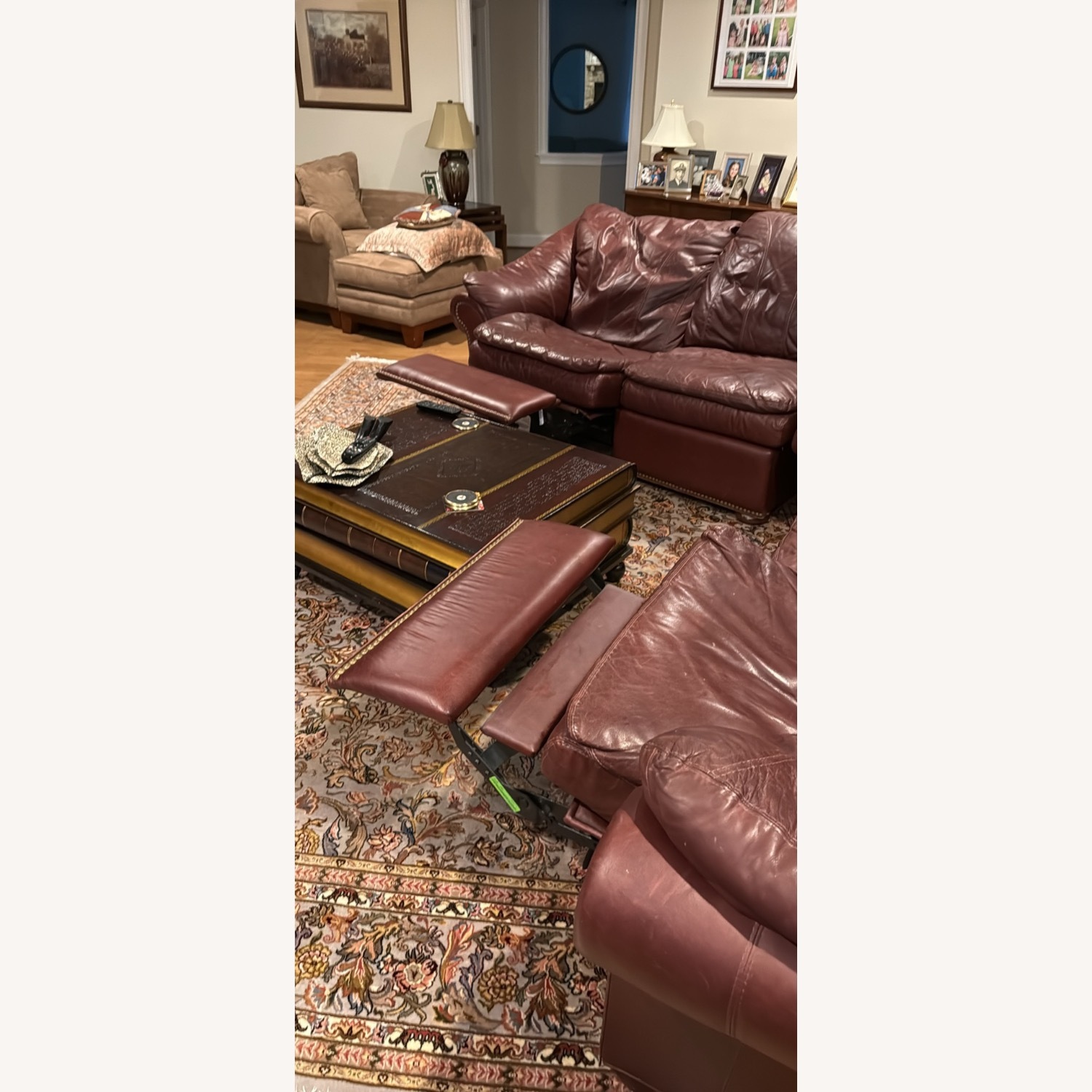 Sherrill Furniture Motioncraft Dark Brown 3+ Piece Sectional - image-5
