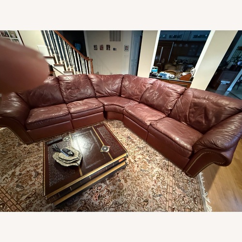 Used Sherrill Furniture Motioncraft Dark Brown 3+ Piece Sectional for sale on AptDeco