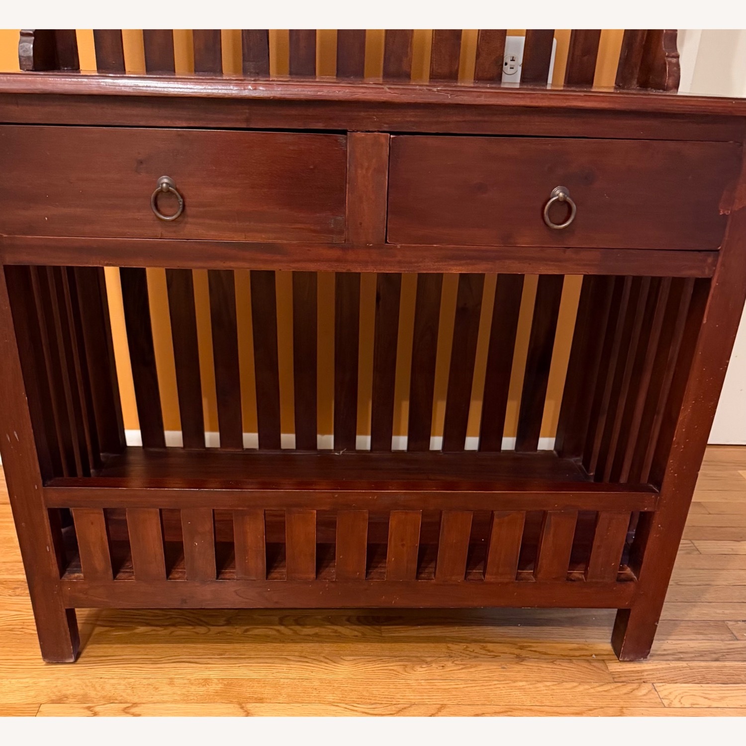 Nadeau Furniture Dark Brown Wood Hutch - image-2