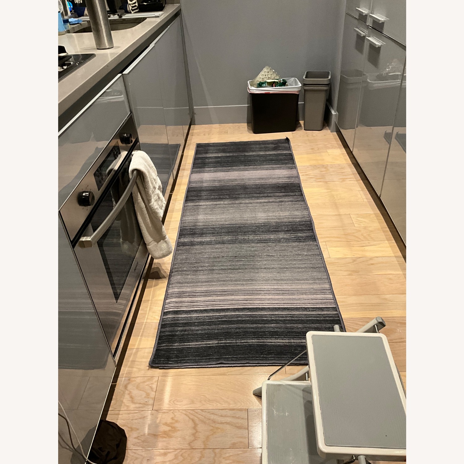Ruggable Runner + Ultra Plush Pad Gray/Charcoal - image-3