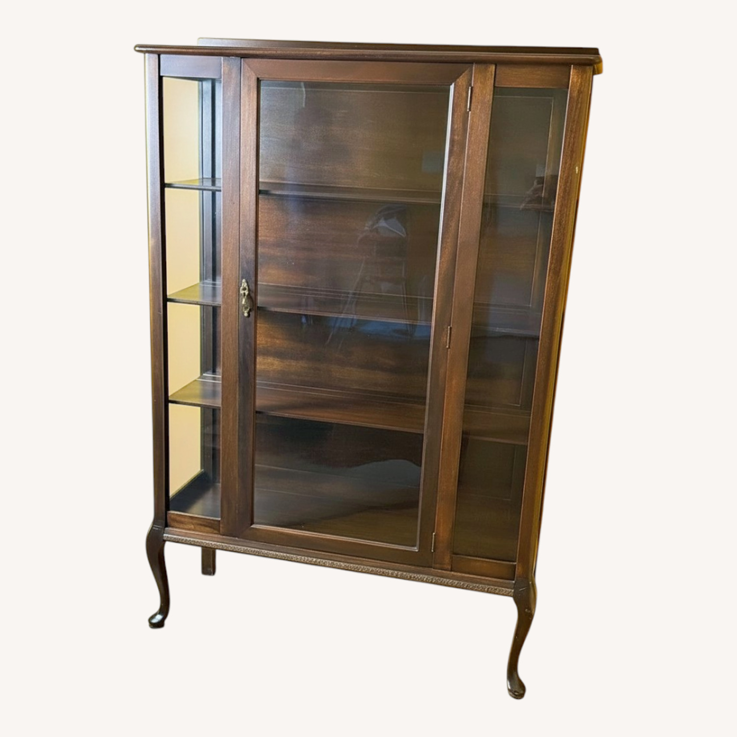 Vintage 1930s/1940s Wood and Glass Display Case - image-0