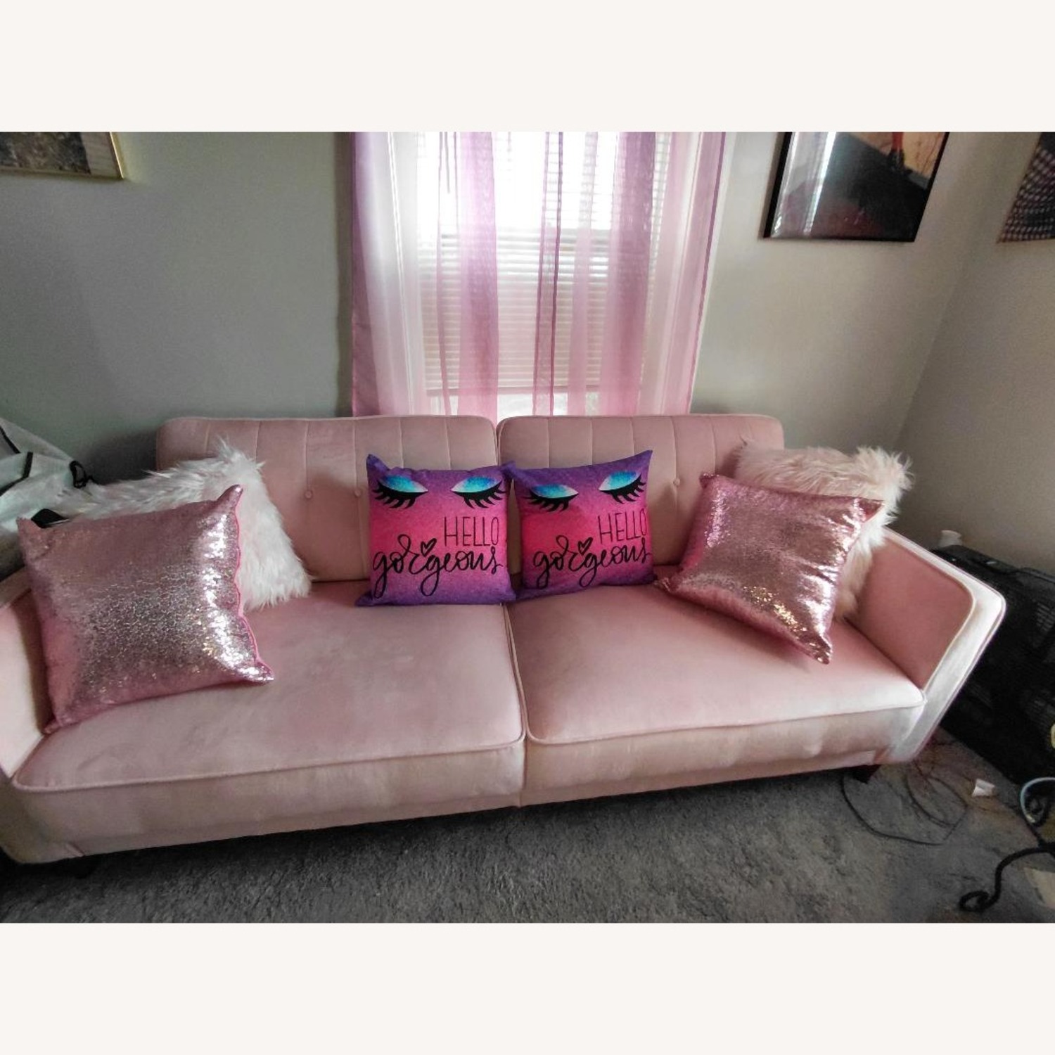 Wayfair Pink Sleeper Sofa - image-4