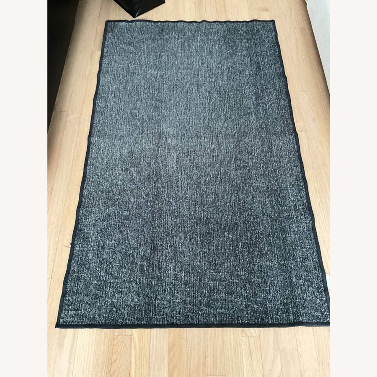 Ruggable Heathered Solid Charcoal 3x5 Rug + Pad - image-1