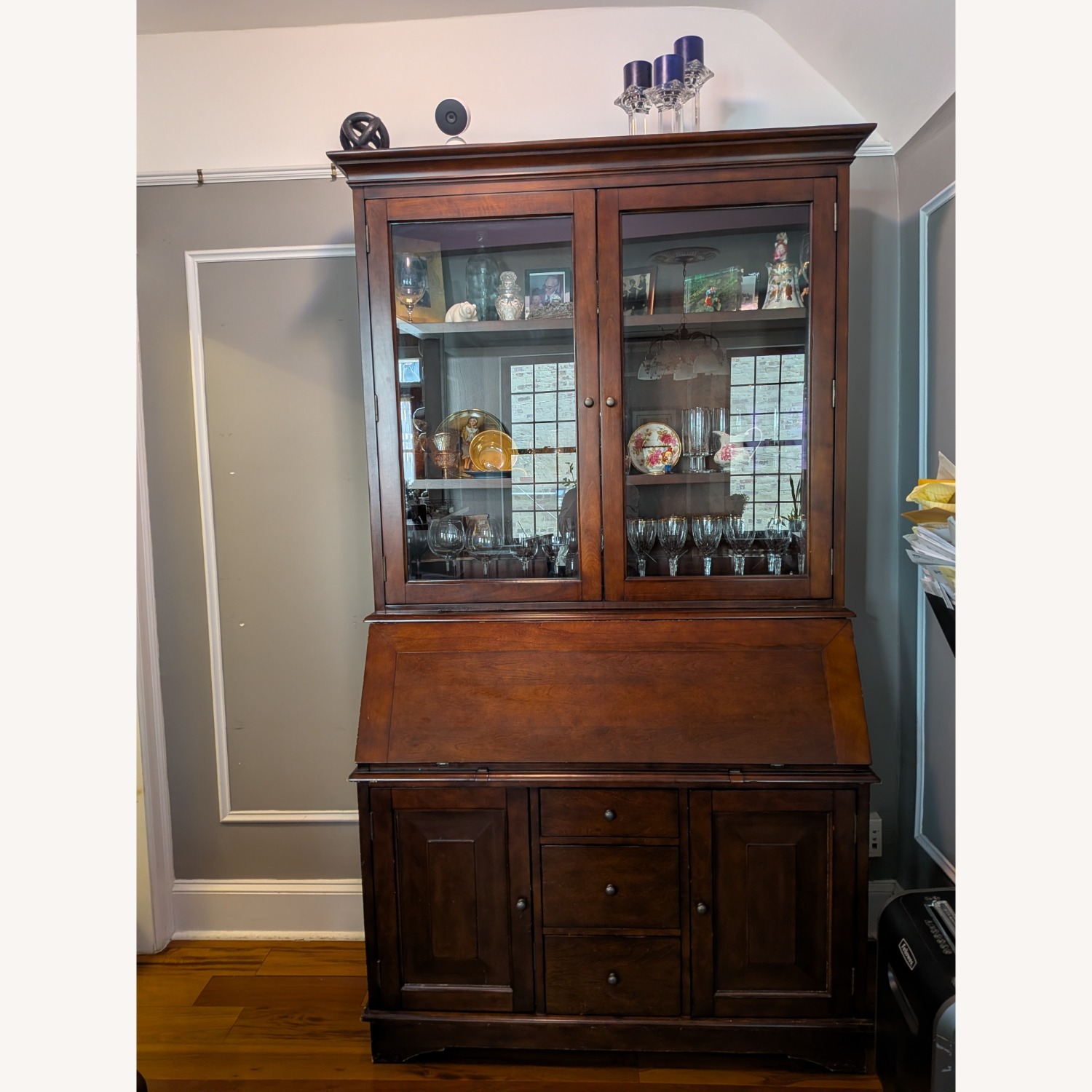  Pottery Barn Graham Secretary Desk & Hutch - image-4