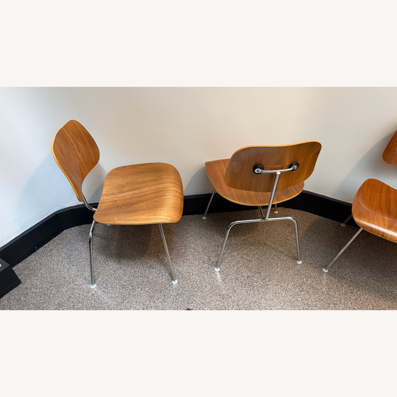 Herman Miller Eames Dining Chairs in Walnut - image-9