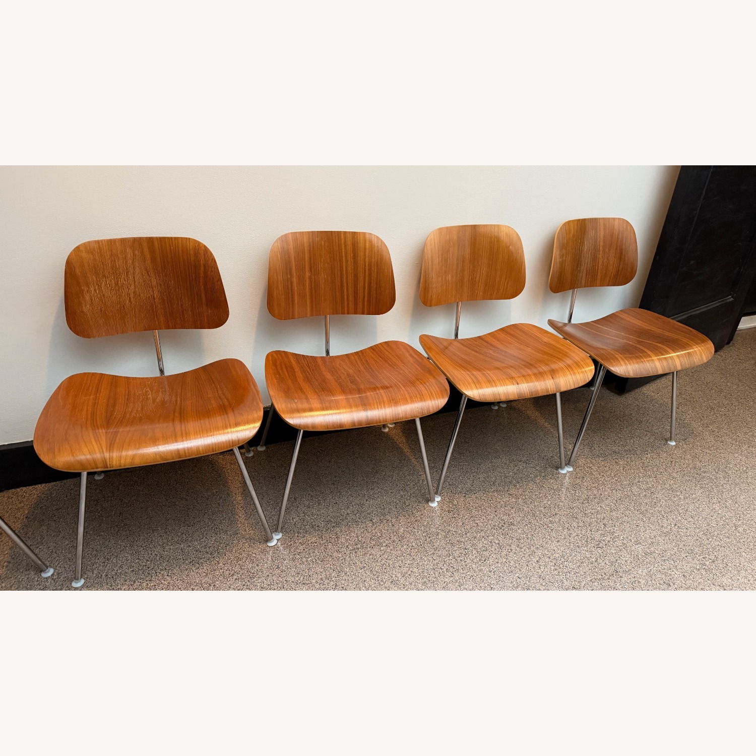 Herman Miller Eames Dining Chairs in Walnut - image-3