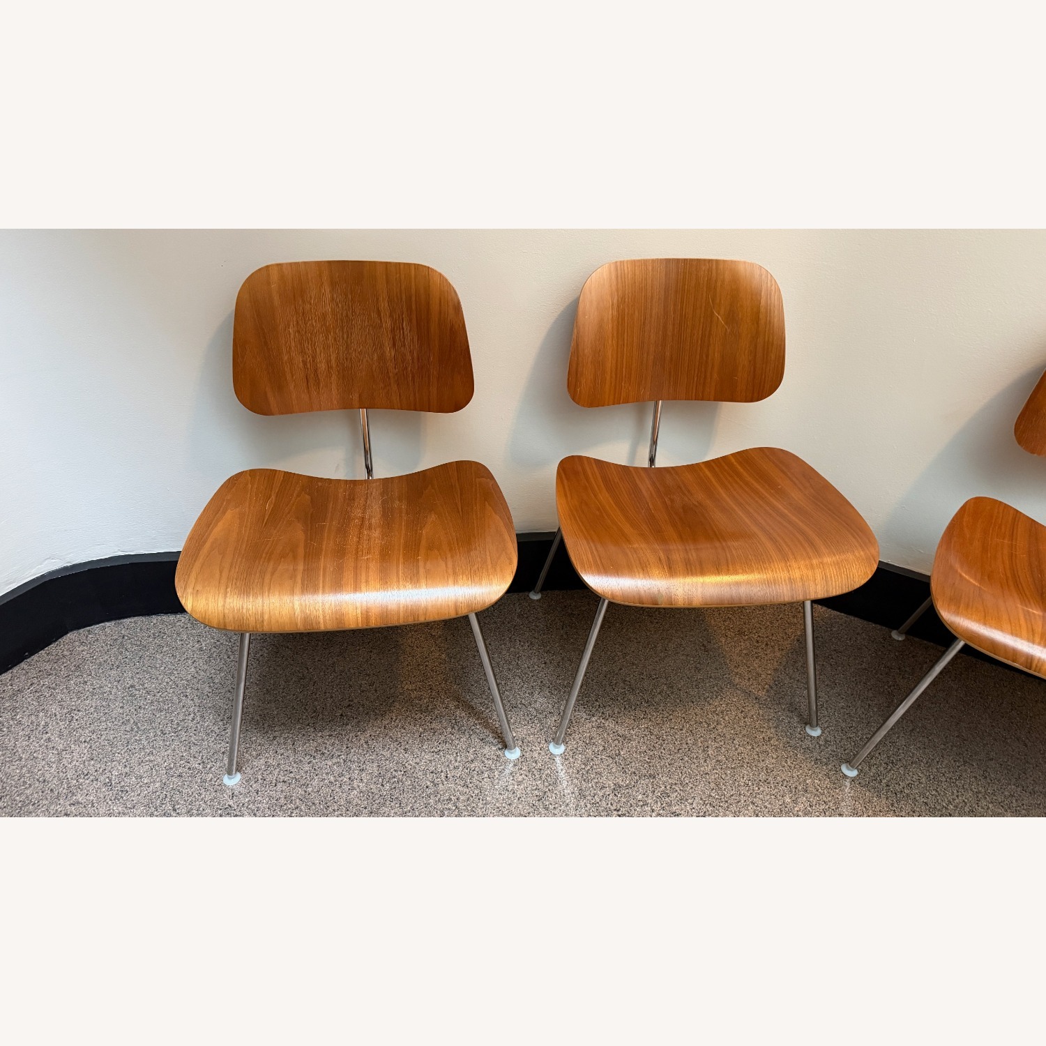 Herman Miller Eames Dining Chairs in Walnut - image-2