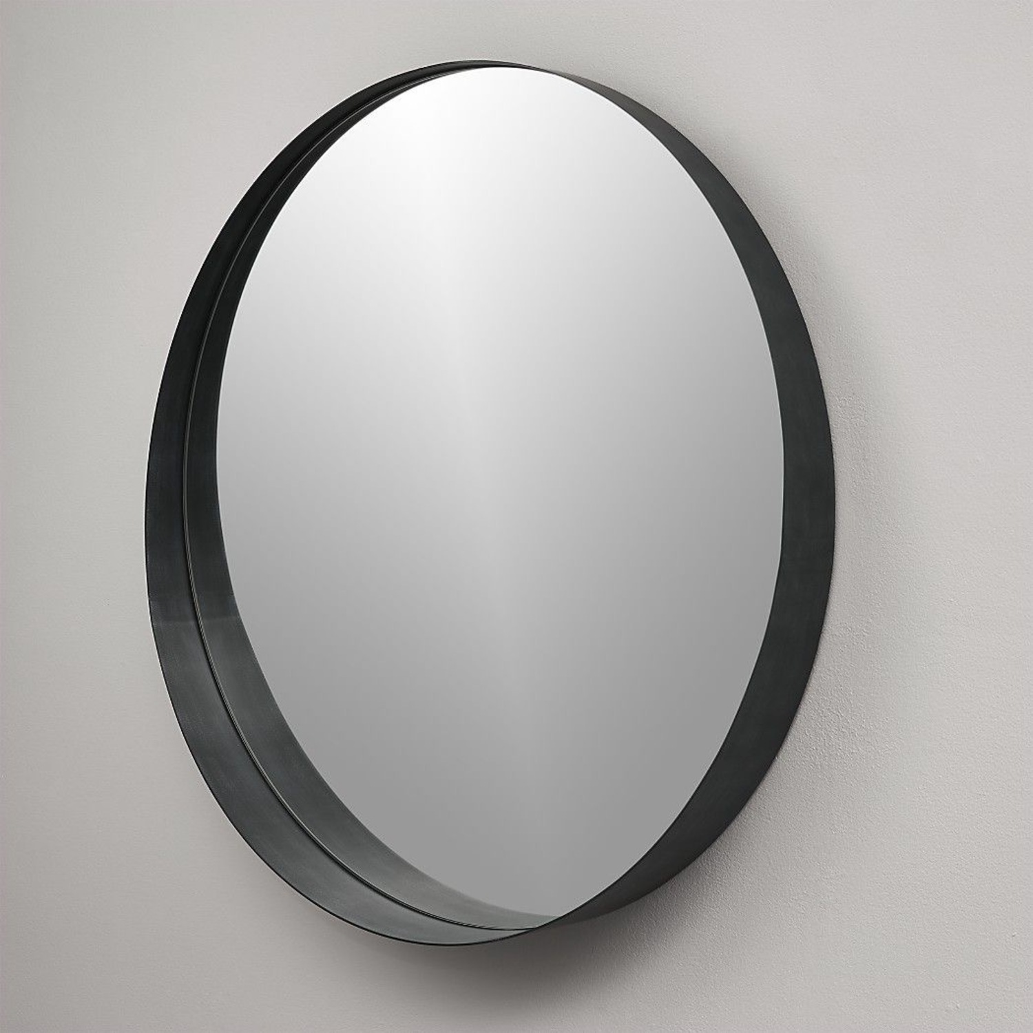 CB2 Dark Gray Wall Mirror - image-1