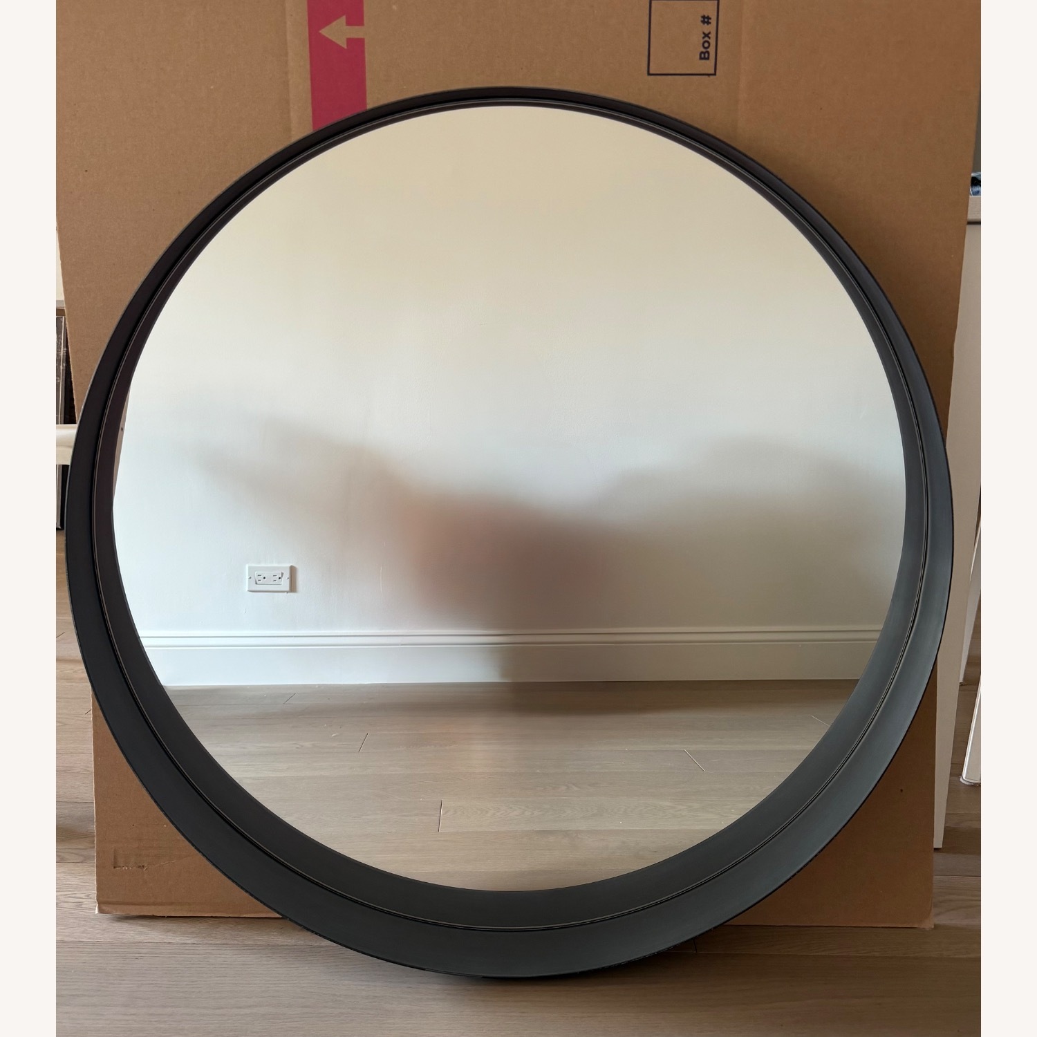 CB2 Dark Gray Wall Mirror - image-2