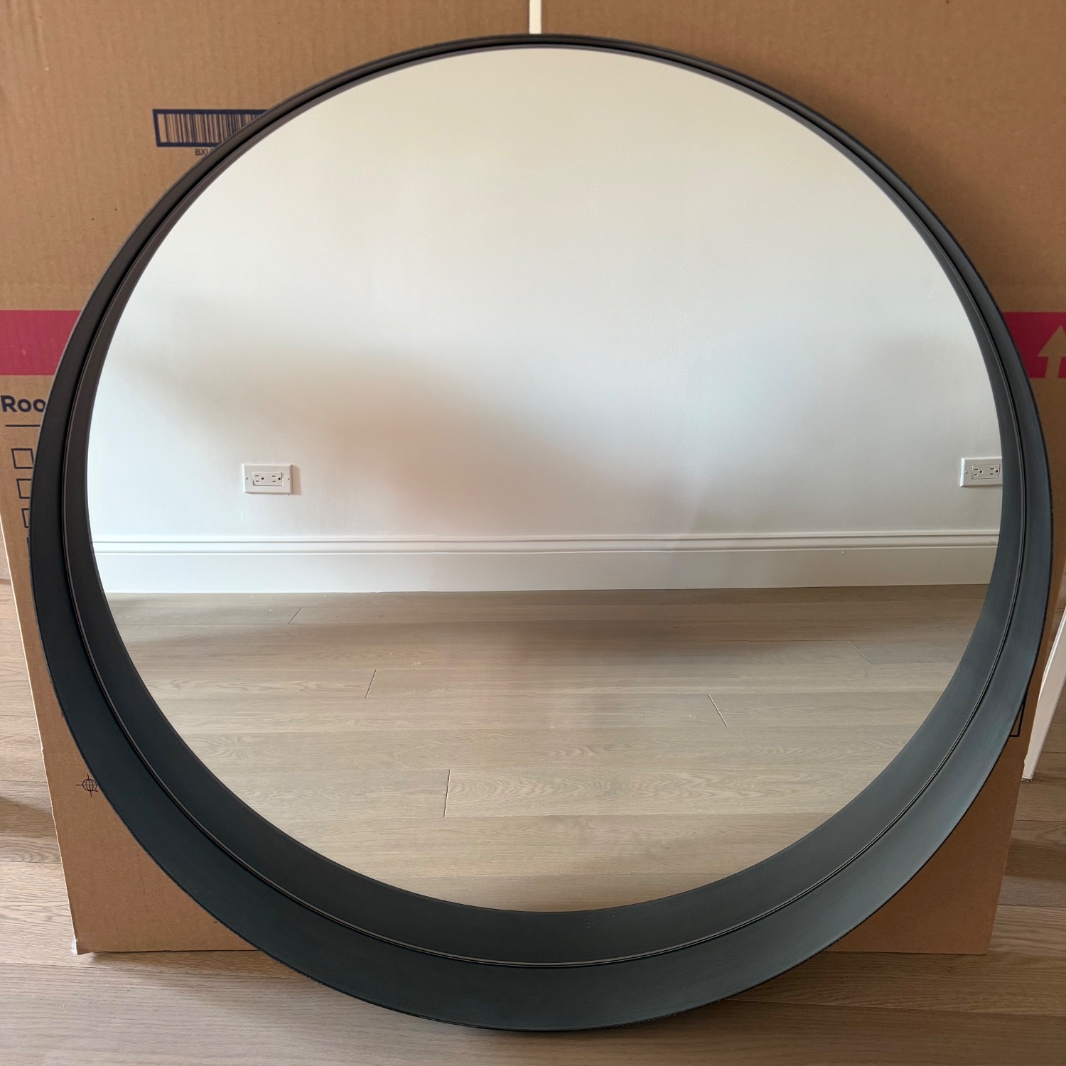 CB2 Dark Gray Wall Mirror - image-5